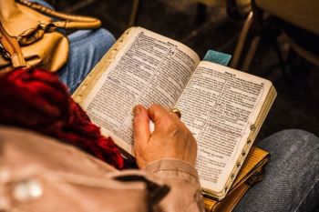 Person with Bible