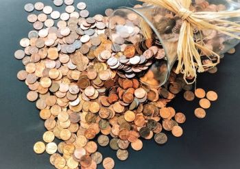 Pile of coins