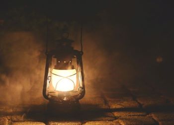 Lantern at night